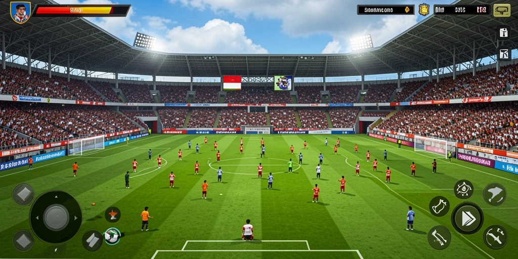 Tampilan menu utama IDAGAME yang menarik.