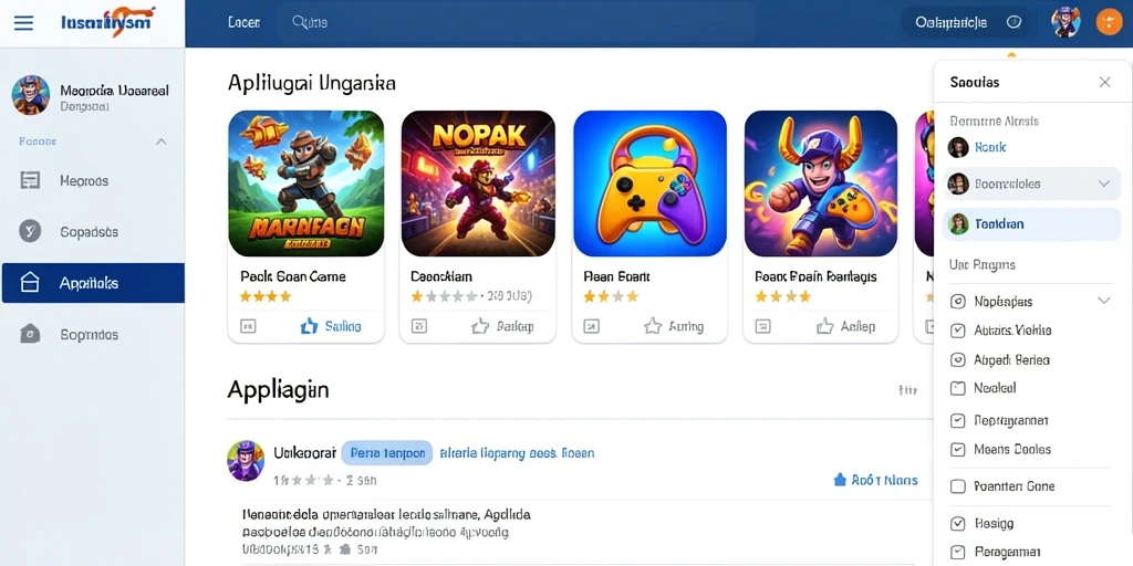 Screenshot menunjukkan tampilan awal game yang menarik.
