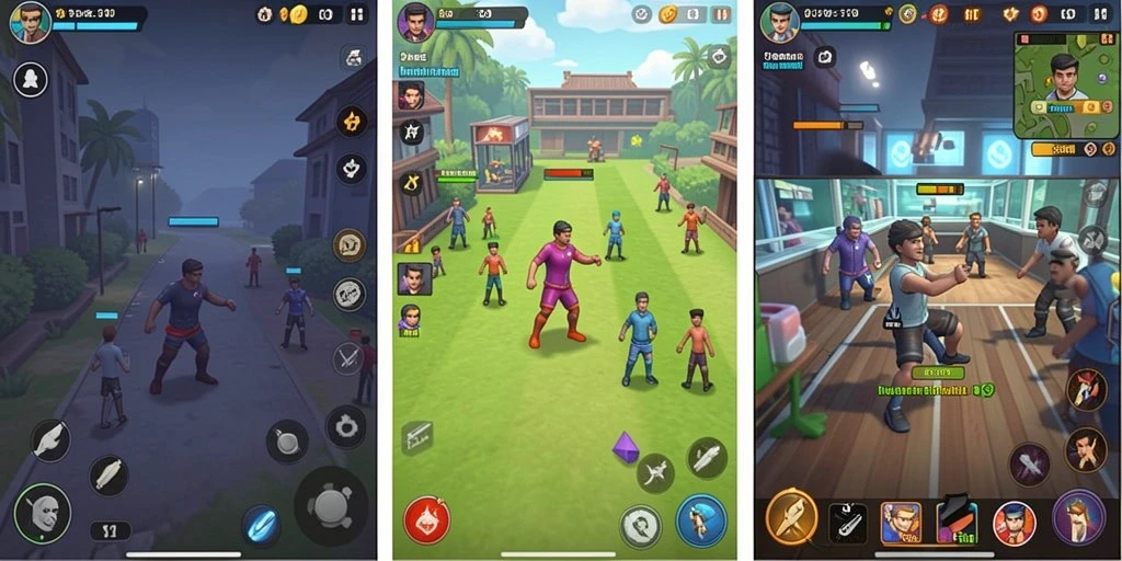 Screenshot menunjukkan tampilan awal permainan yang menarik.