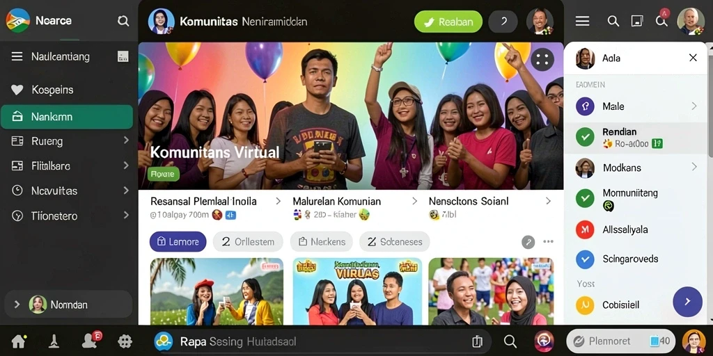 Tampilan antarmuka yang menarik dan sederhana.