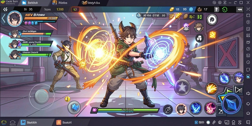 Screenshot menampilkan karakter utama dalam aksi.