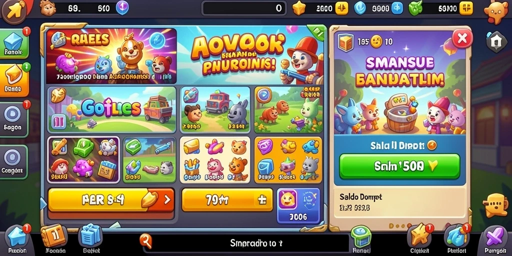 Tampilan awal game yang penuh warna dan menarik.