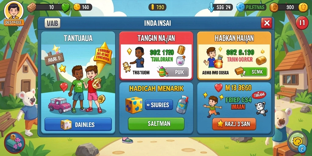 Tampilan antarmuka yang menarik dan modern.