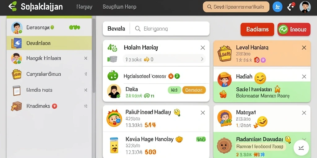 Tampilan menarik dengan navigasi yang mudah dipahami.