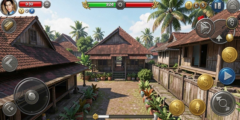 Tangkapan layar menunjukkan dunia petualangan yang menawan.
