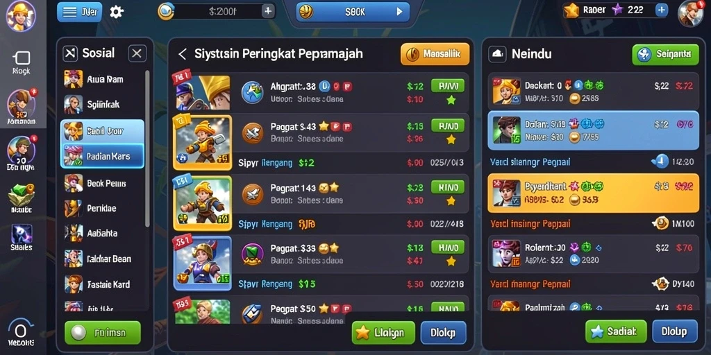 Screenshot menunjukkan karakter utama dalam aksi petualangan.