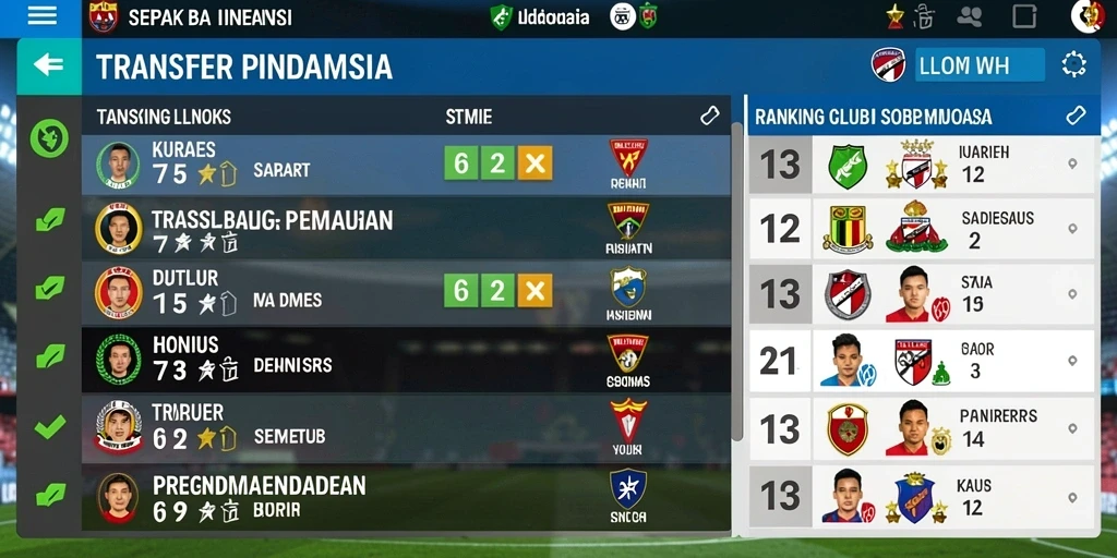 Tampilan papan bingo yang cerah dan menarik.