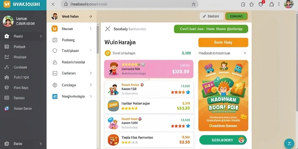 Tampilan antarmuka yang menarik dan user-friendly.