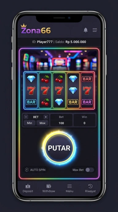 Cuplikan layar menu unduhan zona66 untuk perangkat Android